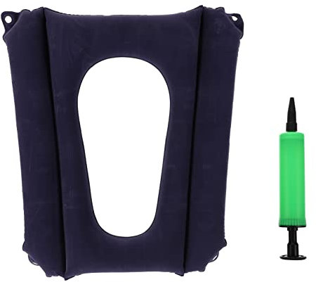 Mobestech Aufblasbares Sitzkissen Hohles Rollstuhlkissen aus PVC Flocking