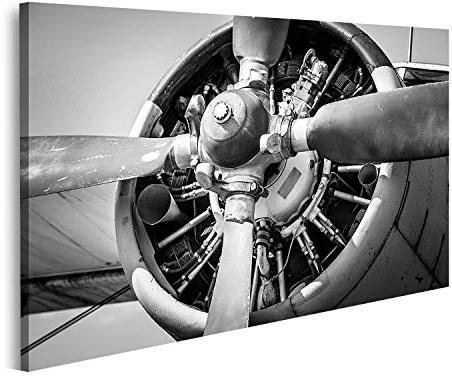 islandburner Prime Bild auf Leinwand Old Vintage Jet Engine Bilder Wandbilder Poster