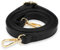 Amabro Correa de repuesto para bolso, correa cruzada ajustable de piel sintética negra para bolsos, bolsa de hombro DIY (85-150 cm)