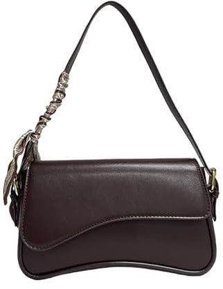 Große Damen Taschen Neu Kleine Umhängetasche für Damen, Handtasche, Clutch, klassische Retro-Umhängetasche Aigner Taschen Damen Schwarz (Coffee, One Size)