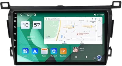 For Toyota RAV4 4 XA40 5 XA50 2012-2018 Car Stereo 2 Din Wireless Carplay Android Auto 9 Full IPS Touchsreen HD Live Rearview/BT 5.0/WIFI/4G SIM/DVR/GPS/SWC/OBD 2/FM AM Radio RDS DAB+DSP(M800S)
