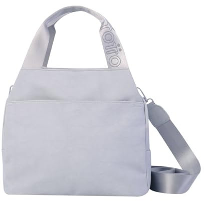 TOTTO - Bolsa Térmica Porta Alimentos 9 L, Modelo Bow 3, 26 x 21 x 17.5 cm, Bolsa Comida Trabajo, Bolsillo Delantero, Asa de Mano, Correa Ajustable y Removible, Fácil de Limpiar, Color Micro Chip