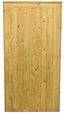 TVG Wooden Pressure Treated Garden Gate - 5ft (150cm) x 120cm x 5cm