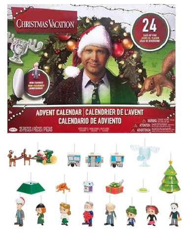 Christmas Vacation Adventskalender, Griswold Adventskalender National Lampoon's Christmas Adventskalender 2024 24 Tage Weihnachts Countdown Kalender Mit 2D Acryl Hängende Ornamente
