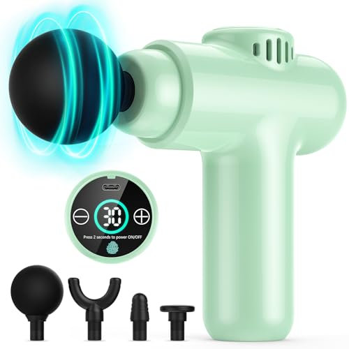 Massagepistole, Lefity Mini Massagepistole, Tiefengewebe Massage Gun, Tragbares Massagegerät, 30 Geschwindigkeiten, LCD-Touchscreen, Massage Pistole zur Muskelkater und Steifheit