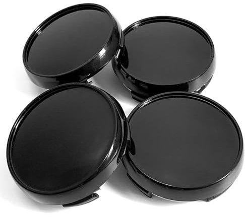 4 Stück Nabendeckel für Skoda Octavia II/2 (1Z) 2004-2013 65mm Nabenkappen Wheel Caps Radnabenabdeckung Felgendeckel Radkappen Schwarz Felgenkappen Ersetzen Auto Zubehör,B-Black