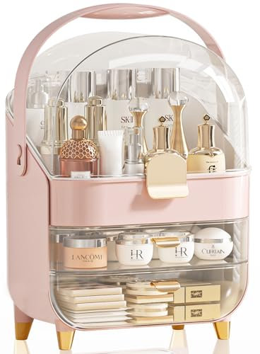 Make-up-Organizer, Hautpflege-Halter, Badezimmer-Theken-Organizer, Aufbewahrungsbox, Kosmetik-Vitrinen, Teenager, Mädchen, Geschenke, trendige Sachen, Make-up-Organizer für Schminktisch, Kommode,