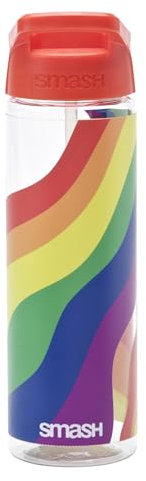 Smash Rainbow Water Bottle with Straw 700ml