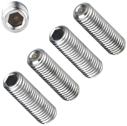 TERF® M10 X 60mm Allen Head Hex Socket Grub Screws Cup Point Stainless Steel A2 (304) Grub Screw M10 (10mm) X 60mm Allen Key Internal Hexagonal Socket Bolts - Pack of 4