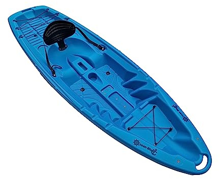 Single Sit On Top Kayak - Choice of Colour, Paddle & Trolley (2.5M One Person Rigid Solo Kayaking)