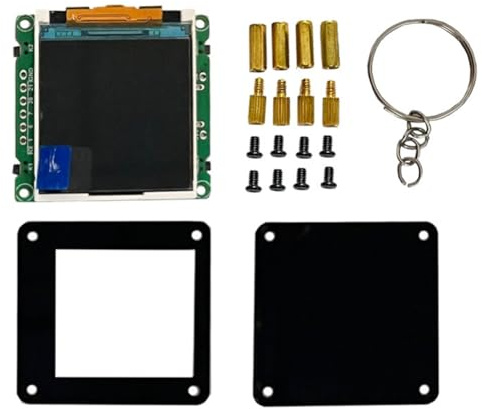 Koolenry Mini TV Portátil Esp32 C3 de Escritorio con Pantalla LCD de 1,44 Pulgadas, ST7735, Estación Meteorológica, Regalo