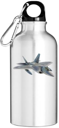 Fighter Jet Photo Tourist Water Bottle Silver