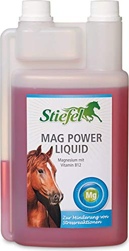 Stiefel MAG Plus Liquid für Pferde, hochdosiertes Magnesium für mehr Gelassenheit, zur Förderung der Leistungsbereitschaft & Konzentration, flüssig mit Dosierflasche, 1l