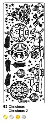 HOL. KREATIV STICKER 10x23CM, MOTIV 63, 1ST. SILB