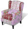 vidaXL Sessel Patchwork Bunt Baumwollbe Relaxsessel Ohrensessel Polstersessel