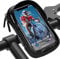 LEMEGO Wasserdicht Handyhalterung Fahrrad Lenkertasche Fahrradtasche 360°Drehbarem Outdoor Fahrradhalterung Handy Halterung Fahrradlenker Tasche bis zu 6.5 Zoll Smartphone GPS