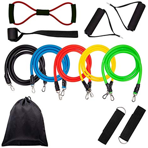 Home Fitness Workouts Set Widerstand Bänder Kasten Expander Tür Anker und Beine Ankle Straps