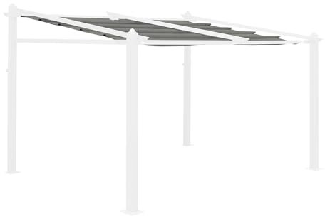 Alice's Garden - Toile de Toit Grise pour tonnelle 3x4m Murum - Toile de Rechange pergola. Toile de Remplacement