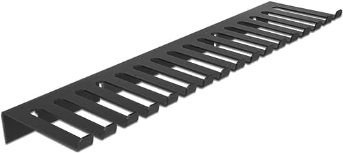 Delock Kabelhalterung 325 x 90 mm zur Wandmontage schwarz