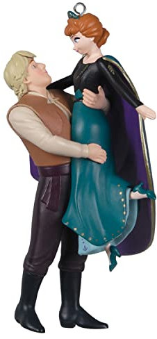 Hallmark Keepsake Plastic Christmas Ornament 2022, Disney Frozen 2 Anna and Kristoff