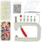 5400 Stück Perlenperlen Handpresse Perlen-Setzwerkzeug-Set, Perlen Nieten Fixiermaschine, DIY handgefertigte Perlen-Setzmaschine mit Perlen, Nägeln, Schraubköpfen, Pinzette, Schraubenschlüssel,