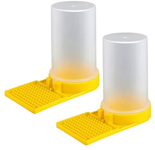 YARNOW Summer Saver 2Pcs Feeder Feeder Waterer Tools Bienenstockschale Drinnen für Eingangsfütterungsspender Honigstation Garten Feeder Tool im Freien Liefert Summer Saver Insektentränke