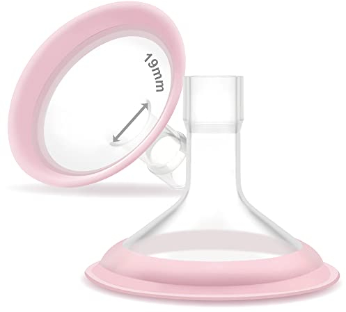 Maymom MyFit Shields, serie Pano; compatible con extractor de leche Medele - PersonalFit, Freestyle, Harmony, Maxi, Freestyle Flex Connector; Se conecta al conector Maymom Widemouth/Narrow de 2 piezas