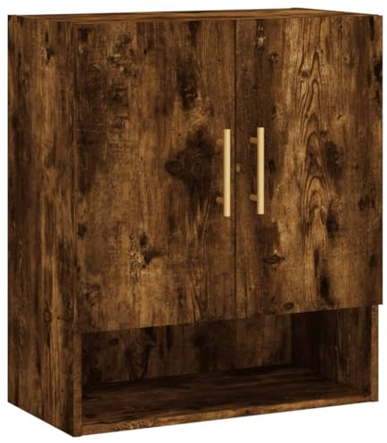 vidaXL Armario de Pared Madera de ingeniería Roble Ahumado 60x31x70 cm