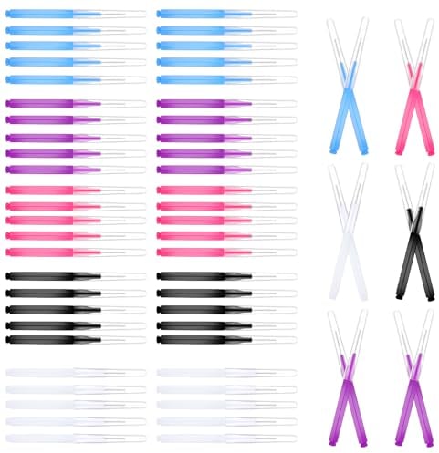 50 Pcs Micro Eyebrow Brush, Portable Brow Lamination Brush Lash Eyebrow Brush Eyelash Brow Brush Brow Brushes Eyebrow Lash Lift Tools for Eyebrows Eyelash Extensions Tool (Multicolor)