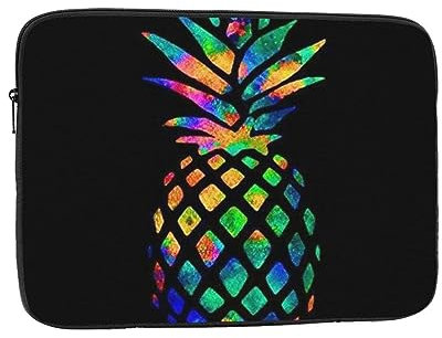 colorato ananas stampa cassa del computer portatile antiurto manicotto del computer portatile custodia protettiva per notebook borsa per le donne uomo 10 pollici