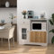 Buffet - Armoire de Cuisine Avec Étagère à Micro-ondes - Portes - 1 Tiroir - Rangement Autonome Avec 3 Portes Pour Salon, Chambre à Coucher - 83 x 40 x 80 cm