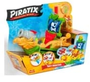 PIRATIX ADVENTURE WORLD Sky Hunter – Barco Pirata en Forma de Loro. Incluye 1 Barco Pirata, 1 Piratix Exclusivo, 1 Tesoro Exclusivo, 1 Accesorio, 1 cañón y 1 proyectil