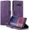 XYGLOW Handyhülle für Samsung Galaxy S10 Hülle Klappbar Premium PU Lederhülle Klapphülle【RFID Schutz】 Kartenfach Standfunktion Schutzhülle für Samsung S10 Flip Case Wallet Tasche Cover, Lila