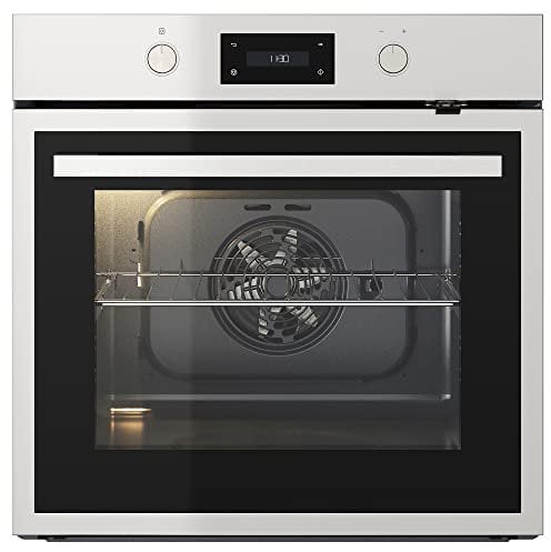 ANRÄTTA horno de aire forzado con función pirolítica, acero inoxidable 700