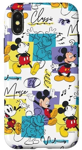 iPhone X/XS Disney Mickey Mouse Retro Classic Vintage Animation Designs Case