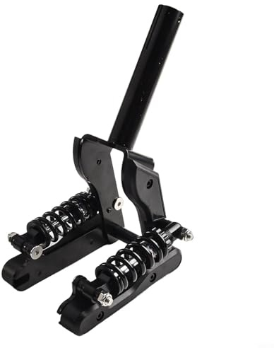 HpLive Fourche avant amortissante de scooter électrique pour Xiaomi pour M365 Pro 1S, fourche de suspension à ressort à tube avant de scooter électrique (rouge)