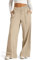 EIRUKON Pantalon Jogging Femme Large Pantalon Sport Baggy Jogging Taille Haute Pantalons Droit Décontracté Pantalons de Training Yoga avec Poches et Taille Élastique,Kaki,M