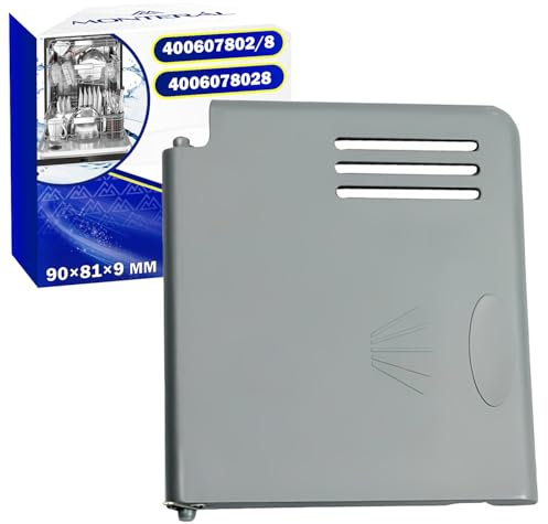 Tapa para Compartimento de Detergente Combinación Dosificadora Lavavajillas 90x81x9 mm con Código Original 400607802/8 4006078028 para AEG para Electrolux para Zanussi - Garantía de 10 Años - MONTERAL