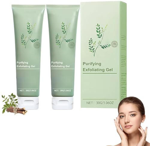 JORONDY Purifying Exfoliating Gel, JORONDY Exfoliating Scrub, Advanced Exfoliating Scrub Gel, Deep Cleansing Face and Body Exfoliating Scrub Gell, for Various Skin Types (2Pcs, 1)