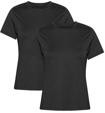 DANISH ENDURANCE Sportshirt Damen, 1er & 2er Pack, Schwarz, S