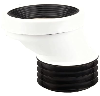 50mm Toilet Offset pan Connector, PVC Waste Pipe Connector, Offset WC Pan Connector