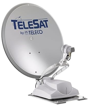 TELECO Telesat BT 65 Automatische Satellitenanlage, 63,5x59 cm, 9 kg, DVB-S2 HD, Bluetooth