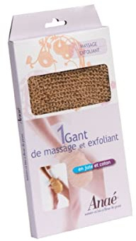 Riffi® BODY SHAPE Massagehandschuh INTENSIV NATUR, Peelinghandschuh für straffe & glatte Haut, ein belebtes & gestärktes Bindegewebe, optimierte, entstauende Massagewirkung, Natur-Mix, Made in Germany