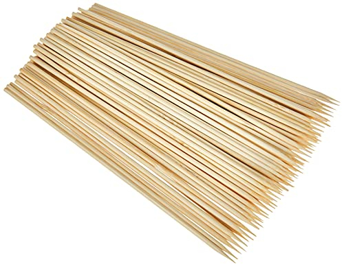 IBILI 100 BROCHETAS DE Bambu 20 CMS, Stainless Steel