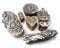 Indisch Blumen und Ganesha Muster Holz Drucken Stempel (Set von 7)
