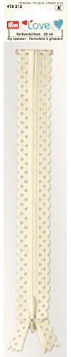 Prym 418212 Prym Love Reißverschluss S11 Deko 20cm rohweiß