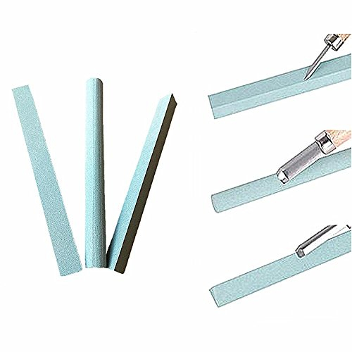 Kit pietra per affilare, pietra per affilare coltelli coltello da intaglio legno temperamatite/Tri tondo/quadrato pietra per affilare scalpelli carving Tool macina