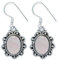 Ohrringe 925 Silber Rosenquarz rosa Stein Edelstein Ohrhänger echt Silber Damen Sterling Silber Hänger Geschenk (MOH-113-07)