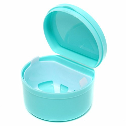 ROSENICE Zahnprothesendose Kieferorthopädische Prothese Teeth Aufbewahrungsbox mit hängenden Net (zufällige Farbe)