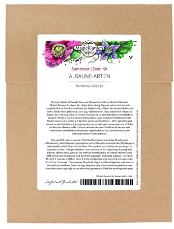 Alraune Arten - Samenset mit der frühlings- & herbstblühenden Sorte
